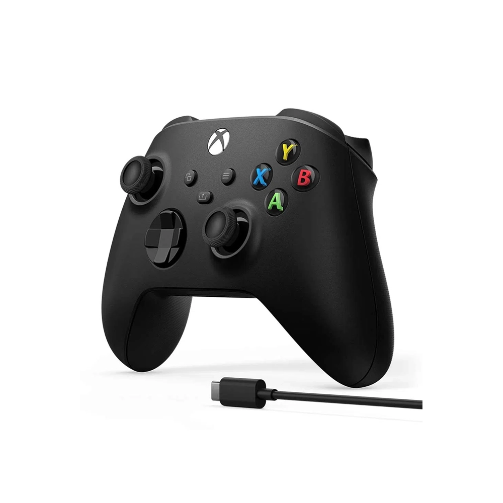 Mando Xbox Series X - Carbon Black + Cable USB-C - LAWGAMERS